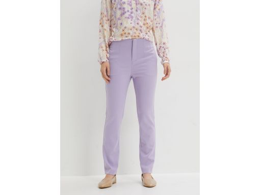 B.P.C spodnie plisowane z wysoką talią jasny fiolet liliowe ^42