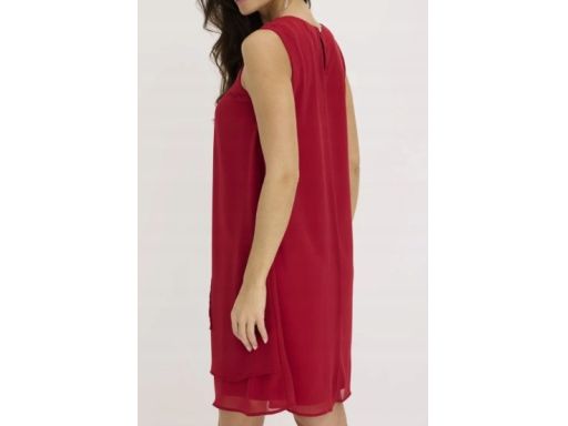 B.P.C sukienka szyfonowa warstwowa z aplikacją ^48