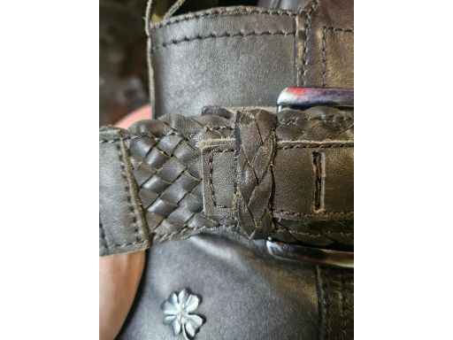 Marco Tozzi botki skóra naturalna ciemna zieleń 38