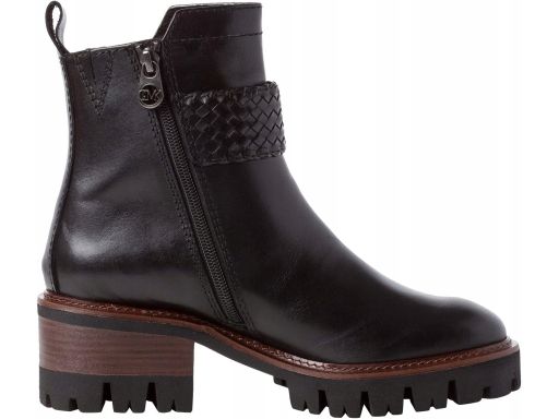 Marco Tozzi botki skóra naturalna ciemna zieleń 38