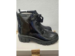 Tamaris botki skóra lakierowana gruba podeszwa 41