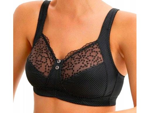 B.P.C biustonosz odciążający bez fiszbin czarny 105F