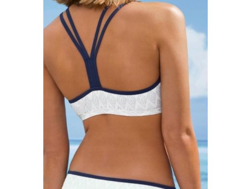 B.P.C bikini we wzorki biustonosz-top + figi r.36