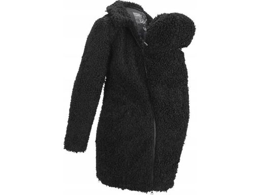 B.P.C. Kurtka ciążowa z panelem czarny baranek przejściowa 52