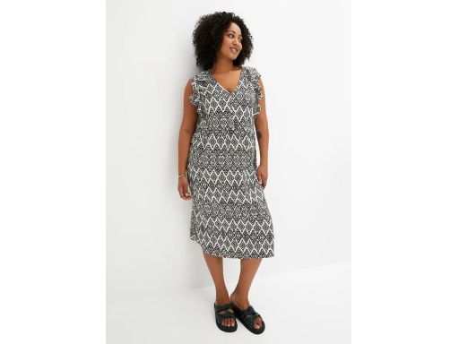 B.P.C sukienka we wzory midi bez rękawów ^40