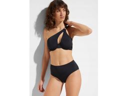 B.P.C czarne bikini asymetryczne na fiszbinach 44 (85D)