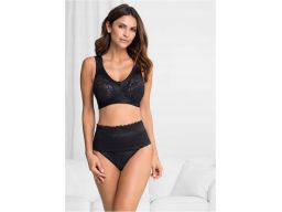 B.P.C biustonosz czarny z koronką r.90C