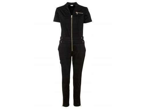 B.P.C kombinezon czarny ze złotymi zamkami 40.