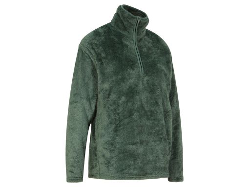 B.P.C ciepła bluza damska polarowa ze stójką zielona 40/42.