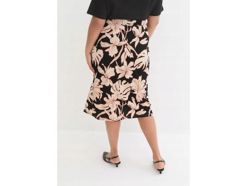 B.P.C spódnica midi kopertowa we wzory ^52/54