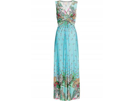 B.P.C długa sukienka kolorowa we wzory z ozdobnym splotem ^44/46