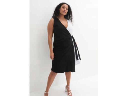 B.P.C sukienka efektowna czarno-biała 40/42.