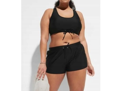 B.P.C bikini bustier z szortami czarne r.48