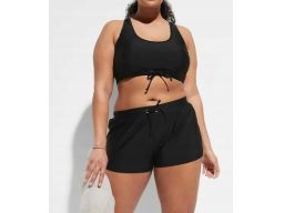 B.P.C bikini bustier z szortami czarne r.48
