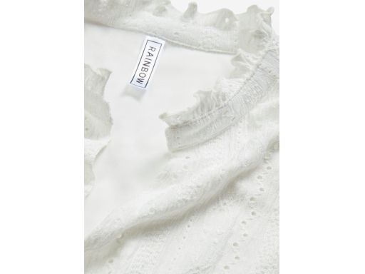 B.P.C Biała prosta sukienka ażurowa ^36/38