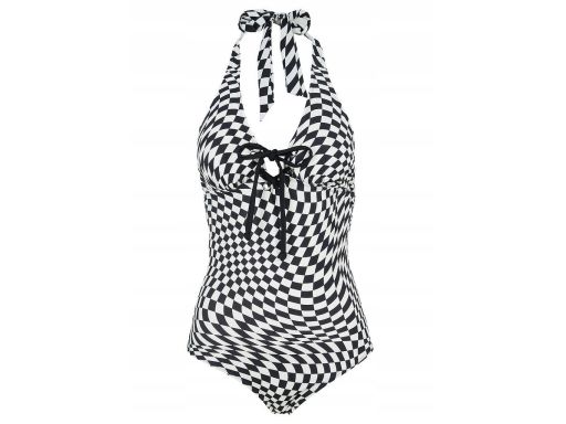 B.P.C kostium kąpielowy czarny zebra ^44