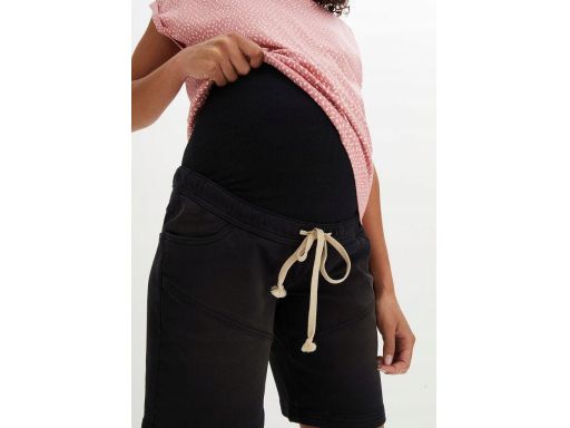 B.P.C spodnie ciążowe bermudy jeansowe czarne ^38