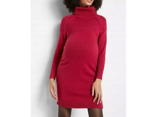 B.P.C dzianinowa ciążowa sukienka czerwona 40/42.