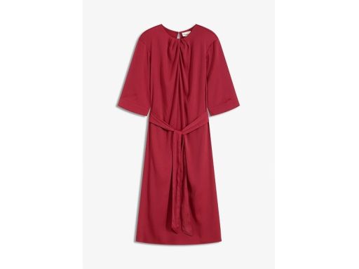 B.P.C satynowa sukienka midi bordowa ^40