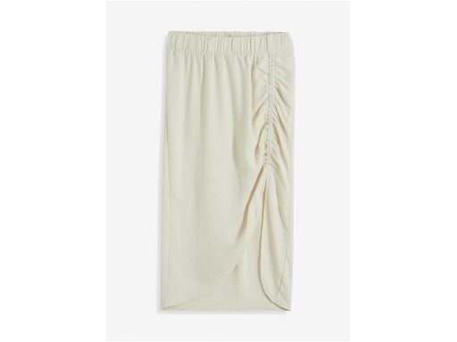 B.P.C spódnica kremowa midi z rozcięciem 40.