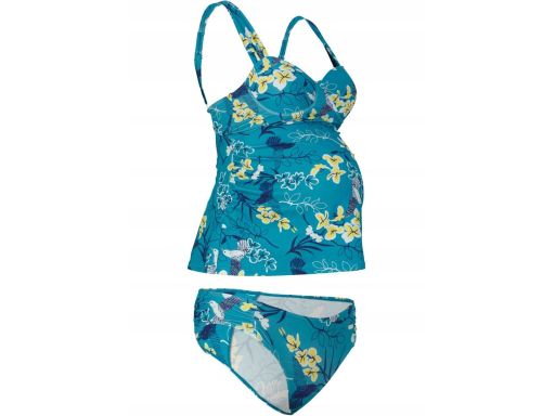 B.P.C tankini ciążowe niebieskie w kwiaty 42(80D).