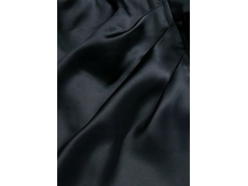 B.P.C sukienka satynowa czarna z efektem założenia kopertowego 38.