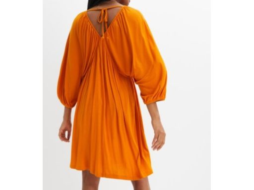 B.P.C sukienka dżersejowa żółto-pomarańczowa 40/42.