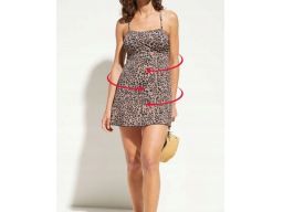 B.P.C sukienka kąpielowa shape w cętki r.46