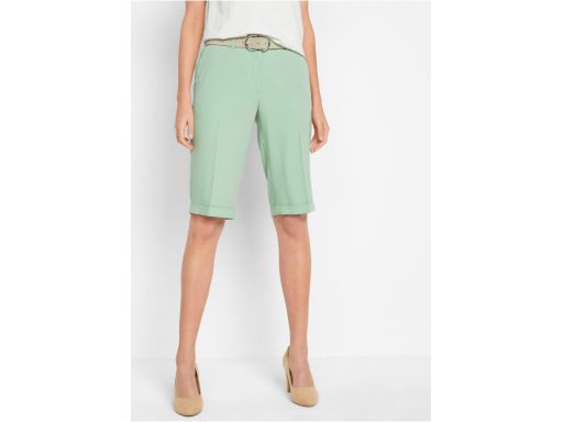 B.P.C bermudy damskie eleganckie zielone 54.