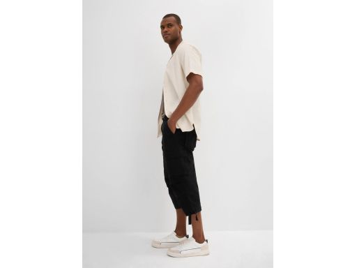 B.P.C męskie spodnie 3/4 czarne cargo ^56