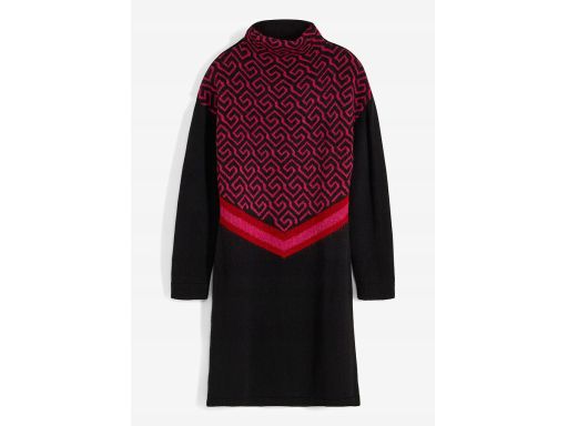 B.P.C sukienka dzianinowa z kolorowym wzorem ^36/38