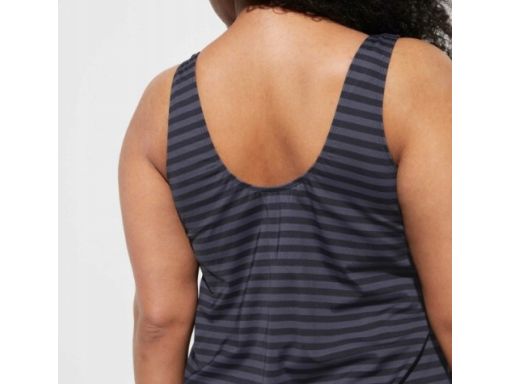 B.P.C tankini czarno-szare w paseczki 48.