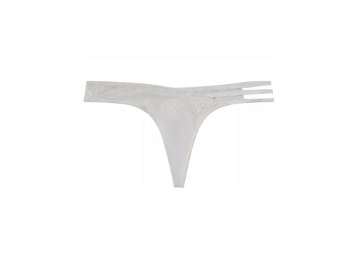 B.P.C stringi szare z koronką i paskami ^48/50