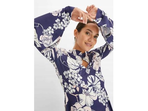 B.P.C sukienka we wzory z szerokimi rękawami 36/38.