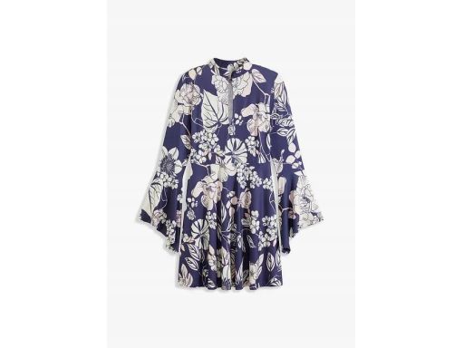 B.P.C sukienka we wzory z szerokimi rękawami 36/38.