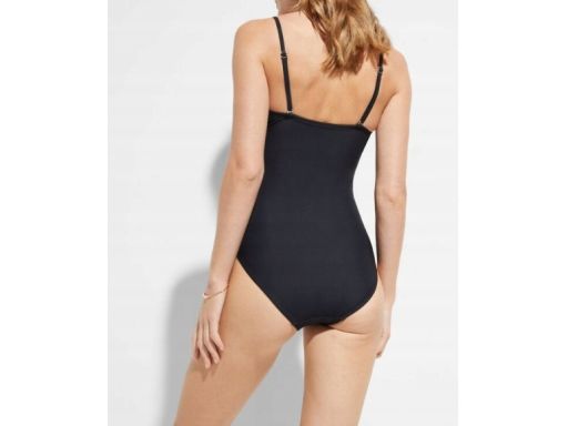 B.P.C kostium jednoczęściowy marszczony czarny r.46