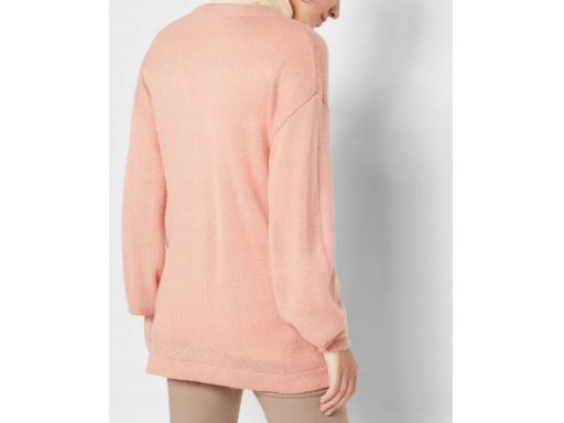 B.P.C sweter rozpinany jasny pudrowy róż r.48/50