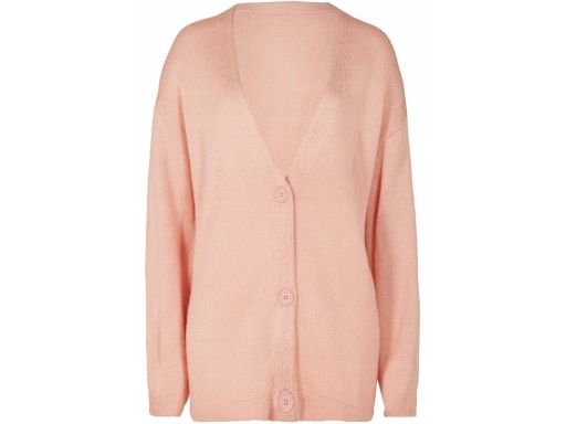 B.P.C sweter rozpinany jasny pudrowy róż r.48/50