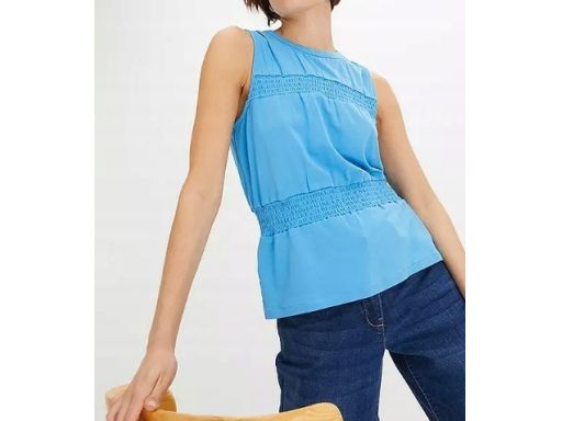 B.P.C top niebieski marszczenia r.48/50