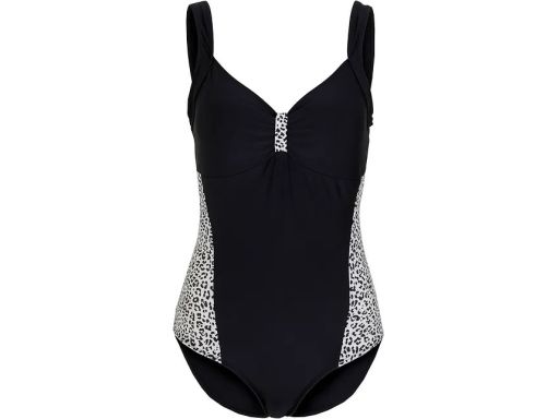 B.P.C kostium jednoczęściowy czarny wzór panterki r.40