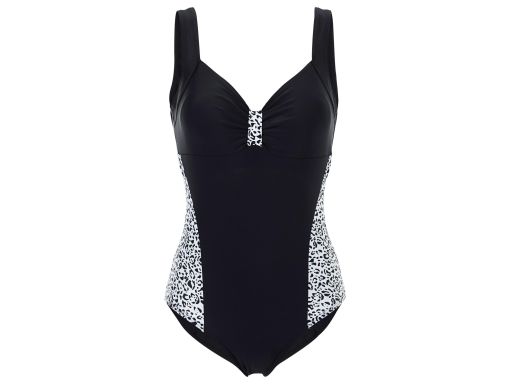 B.P.C kostium jednoczęściowy czarny wzór panterki r.40