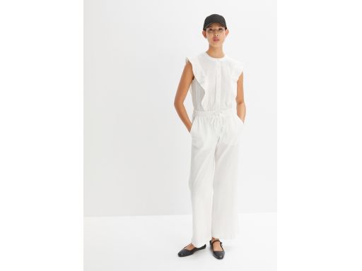 B.P.C kombinezon beżowy bawełniany z falbanką ^42