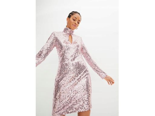 B.P.C różowa sukienka z cekinami ^40/42