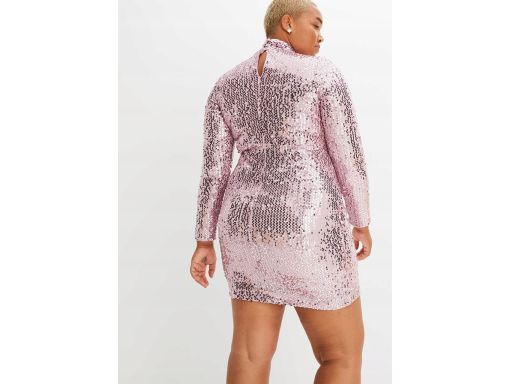 B.P.C różowa sukienka z cekinami ^40/42