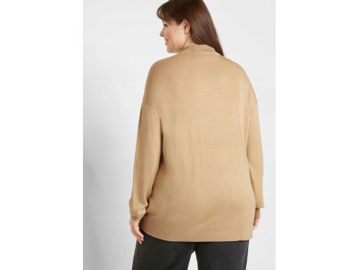 B.P.C bluzka dzianinowa ze stójką beżowa ^40/42