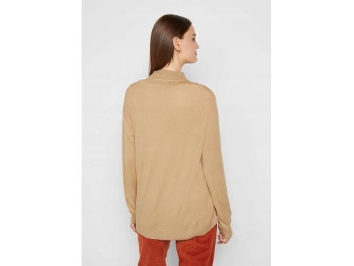 B.P.C bluzka dzianinowa ze stójką beżowa ^40/42