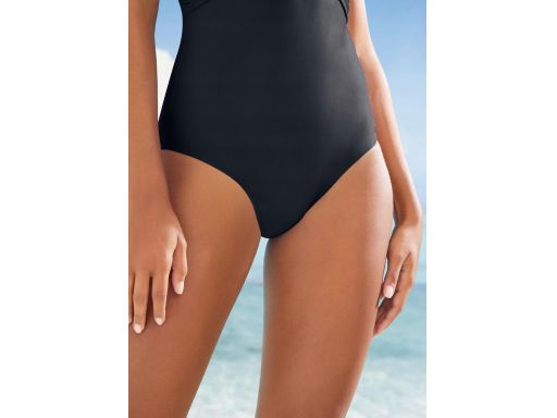 B.P.C Kostium kąpielowy modelujący czarny z marszczeniem ^44