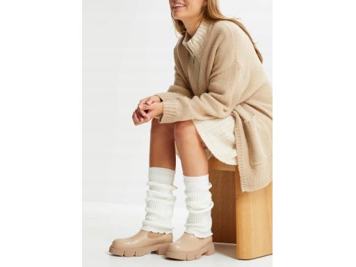 B.P.C ocieplacze dzianinowe khaki+śmietanka 2-pak r,uniwersalny