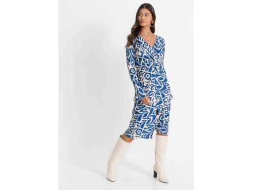 B.P.C sukienka midi z nadrukiem r.40/42
