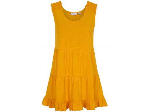 B.P.C długi top z falbanką żółty miodowy ^40/42